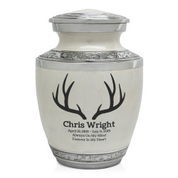 Antlers Sharing Urn - Radiant White