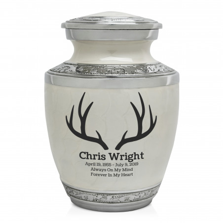 Antlers Sharing Urn - Radiant White