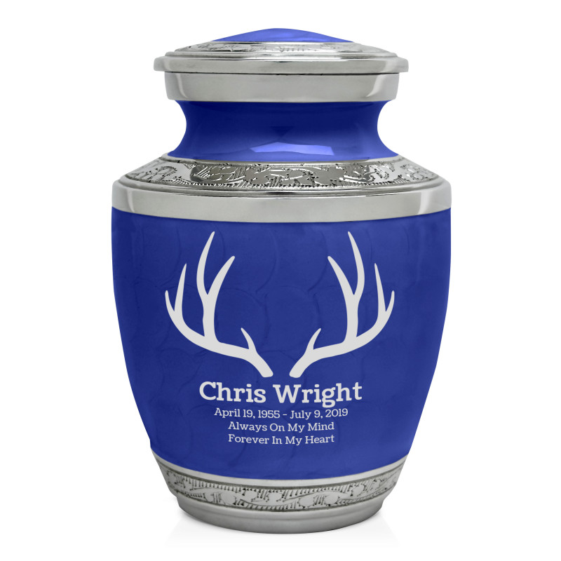 Antlers Sharing Urn - Royal Blue