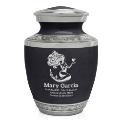Mermaid Sharing Urn - Ebony Black