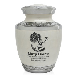 Mermaid Sharing Urn - Radiant White