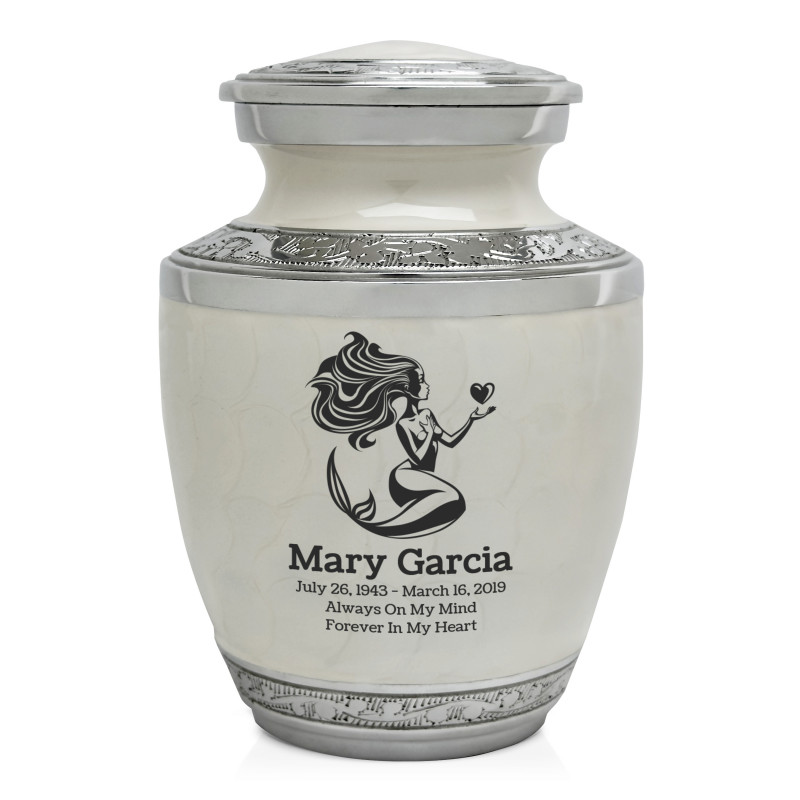 Mermaid Sharing Urn - Radiant White