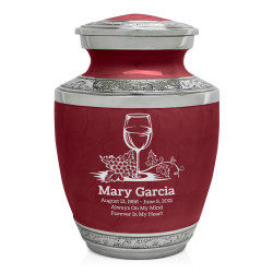 Wine Sharing Urn - Rose Red