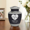 Autism Puzzle Sharing Urn - Ebony Black