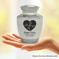 Autism Puzzle Sharing Urn - Radiant White