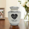 Autism Puzzle Sharing Urn - Radiant White