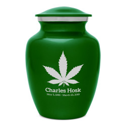 Marijuana Sharing Urn - Shamrock Green