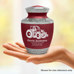 Modern Tractor Sharing Urn - Rose Red