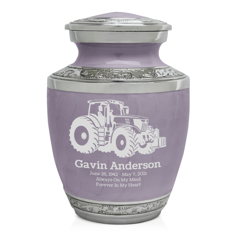 Modern Tractor Sharing Urn - Regal Purple