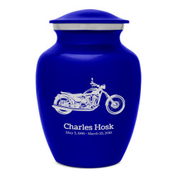 Motorcycle Sharing Urn - Midnight Blue