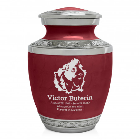 Guinea Pig Sharing Urn - Rose Red