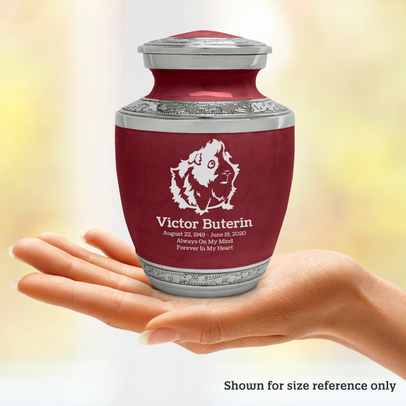 Guinea Pig Sharing Urn - Rose Red