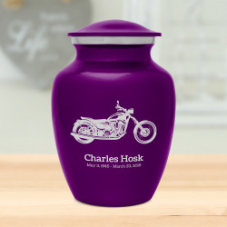 Motorcycle Sharing Urn - Purple Luster