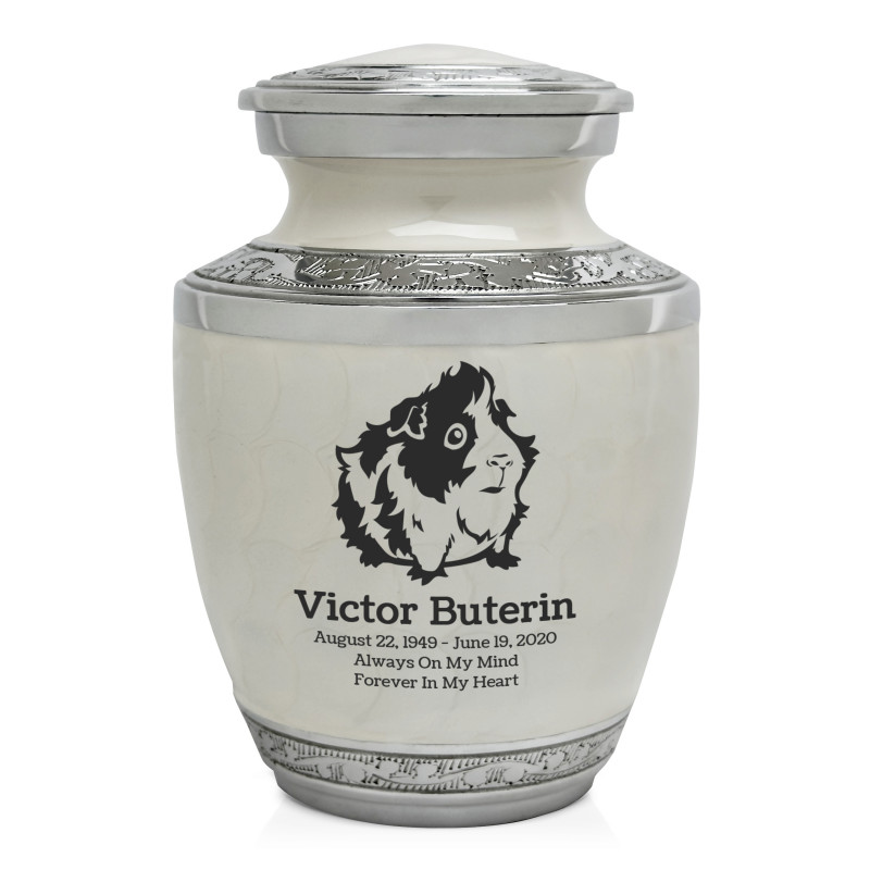 Guinea Pig Sharing Urn - Radiant White