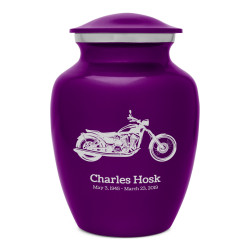 Motorcycle Sharing Urn - Purple Luster