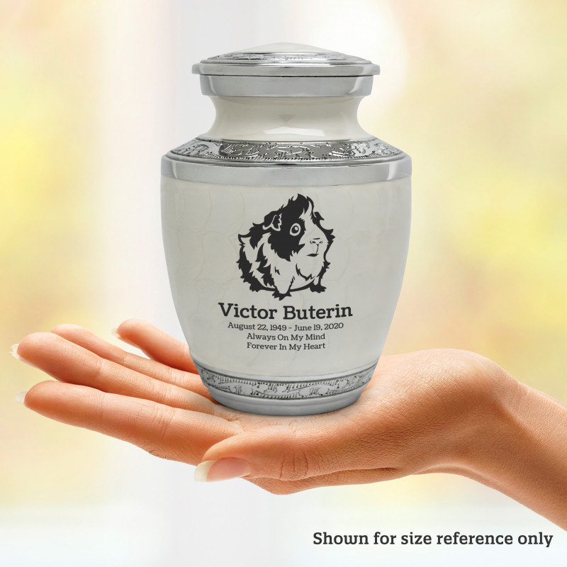 Guinea Pig Sharing Urn - Radiant White