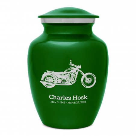 Motorcycle Sharing Urn - Shamrock Green