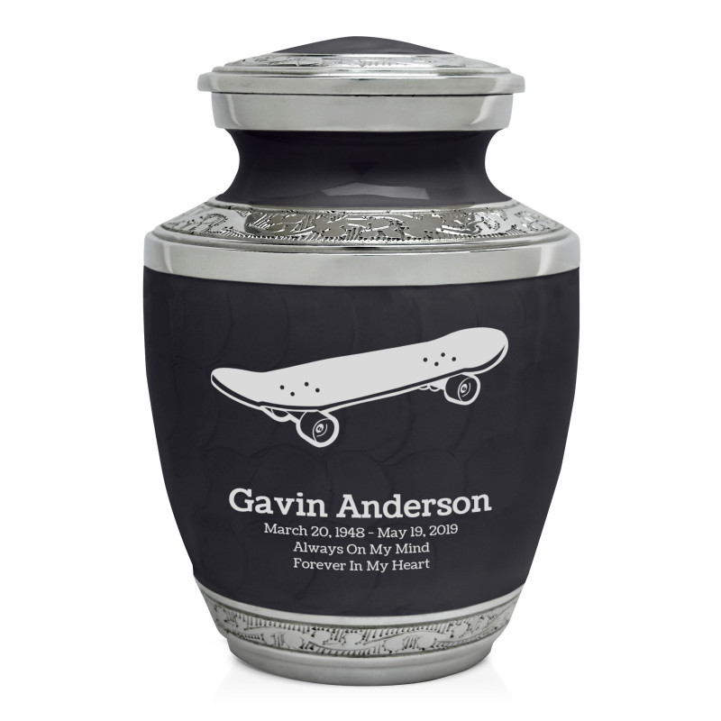 Skateboard Sharing Urn - Ebony Black