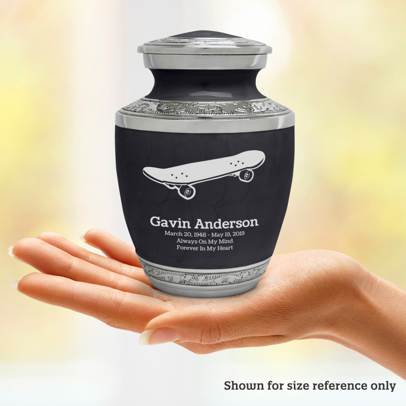 Skateboard Sharing Urn - Ebony Black