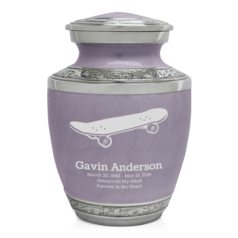 Skateboard Sharing Urn - Regal Purple