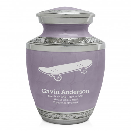 Skateboard Sharing Urn - Regal Purple