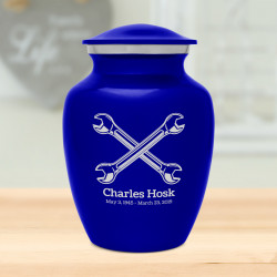 Mechanic Wrench Sharing Urn - Midnight Blue