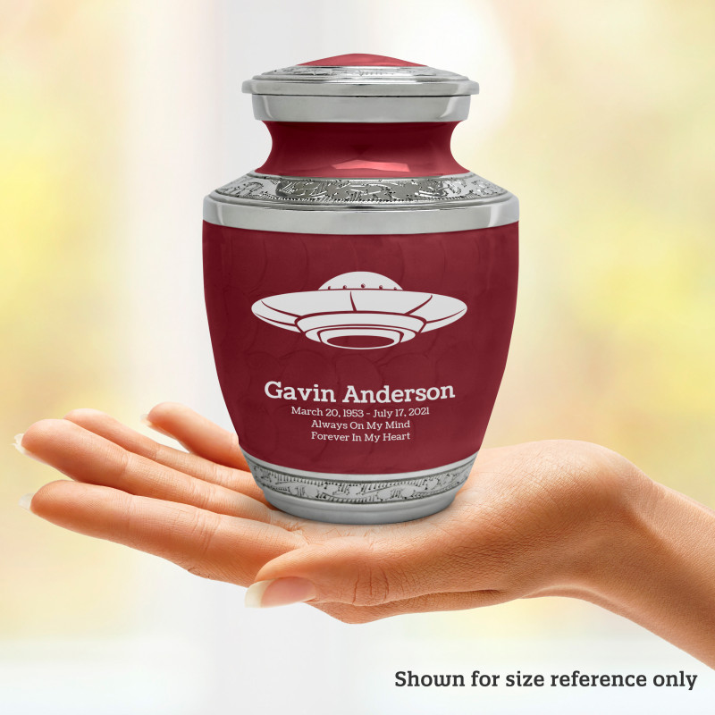 UFO Sharing Urn - Rose Red