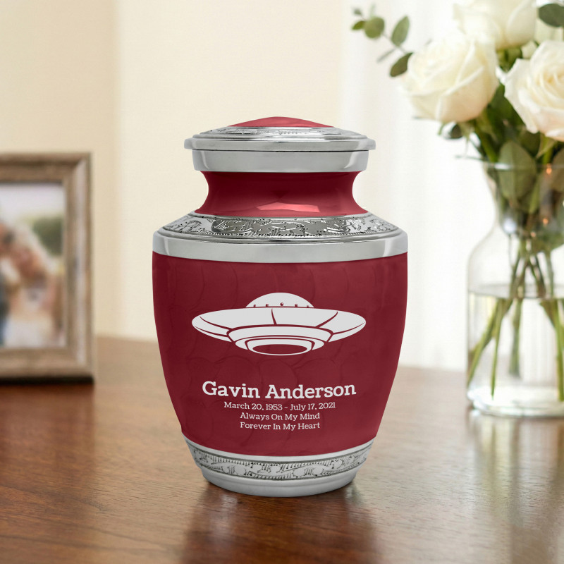 UFO Sharing Urn - Rose Red