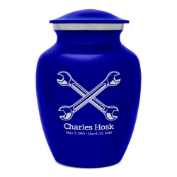 Mechanic Wrench Sharing Urn - Midnight Blue