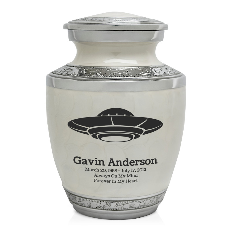 UFO Sharing Urn - Radiant White