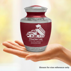 Dump Truck Sharing Urn - Rose Red
