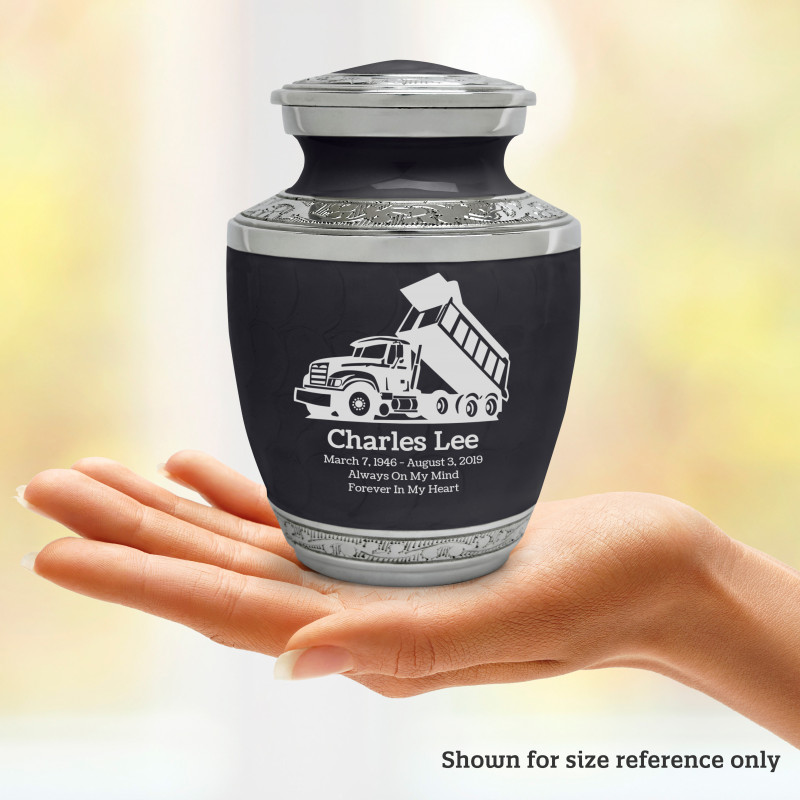 Dump Truck Sharing Urn - Ebony Black