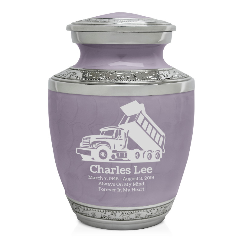 Dump Truck Sharing Urn - Regal Purple