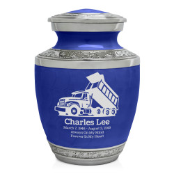Dump Truck Sharing Urn - Royal Blue