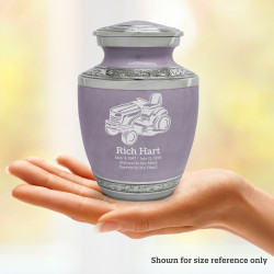 Riding Lawn Mower Sharing Urn - Regal Purple