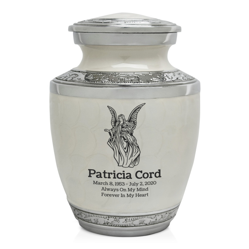 Angel Sharing Urn - Radiant White