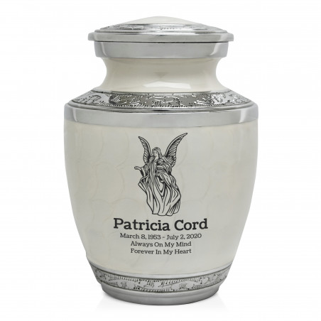Angel Sharing Urn - Radiant White
