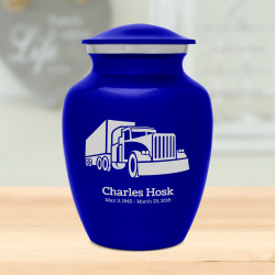 Semi Truck Sharing Urn - Midnight Blue