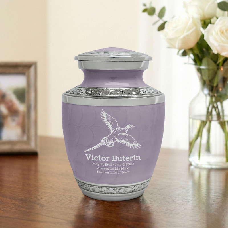 Pheasant Sharing Urn - Regal Purple