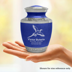 Pheasant Sharing Urn - Royal Blue
