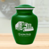 Semi Truck Sharing Urn - Shamrock Green