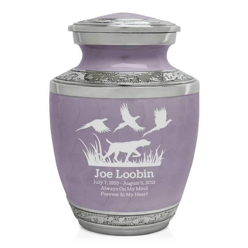 Hunting Dog Sharing Urn - Regal Purple