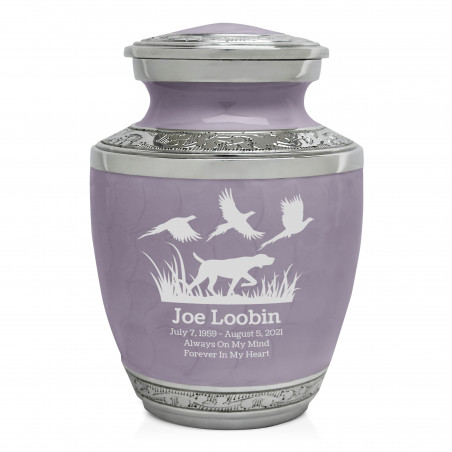 Hunting Dog Sharing Urn - Regal Purple