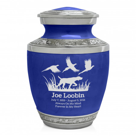 Hunting Dog Sharing Urn - Royal Blue