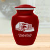 Semi Truck Sharing Urn - Ruby Red