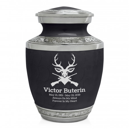 Deer Hunter Sharing Urn - Ebony Black