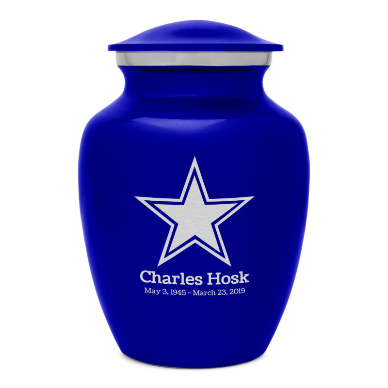 Dallas Star Sharing Urn - Midnight Blue