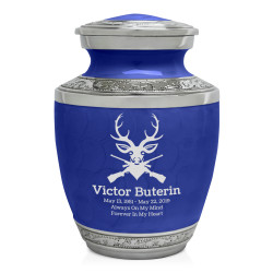 Deer Hunter Sharing Urn - Royal Blue