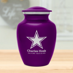 Dallas Star Sharing Urn - Purple Luster