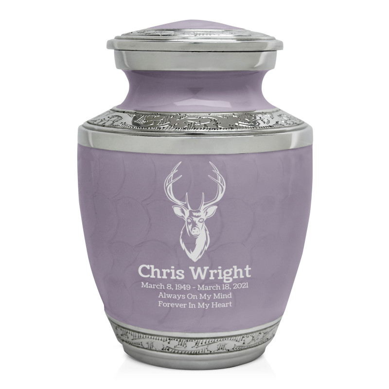 Deer Bust Sharing Urn - Regal Purple